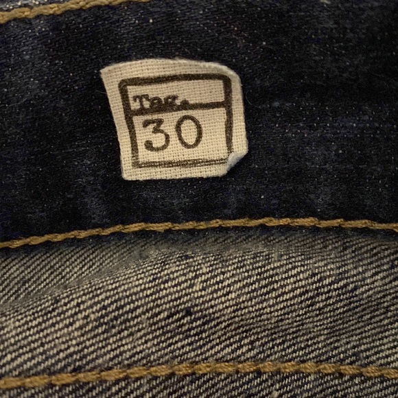 RA-RE Collectors Jeans Rag Recycle Rag Restyle Button Fly Slim Jeans Size 30 - Picture 12 of 14